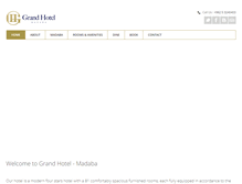 Tablet Screenshot of grandhotelmadaba.com